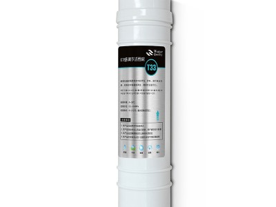 韓式一體快接濾芯T33快插10寸后置顆?；钚蕴紴V芯