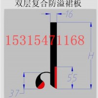 生產(chǎn)批發(fā)輸送機(jī)專用裙邊   雙密封防溢裙板