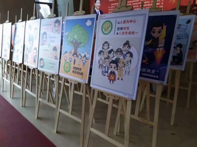 西安廣告kt板噴繪，室內(nèi)寫真印刷kt板噴畫，立式落地海報架