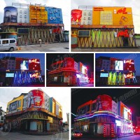 燈飾畫(huà)樓體連廓天幕樓盤(pán)酒店樓體美陳亮化夜景玻璃戶(hù)外商場(chǎng)燈飾畫(huà)