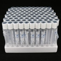白色管帽無(wú)添加劑PET材質(zhì)真空采血管_抽血管_普通血清管